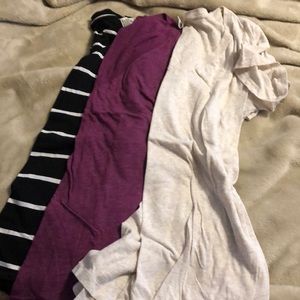 3 short sleeve t shirts